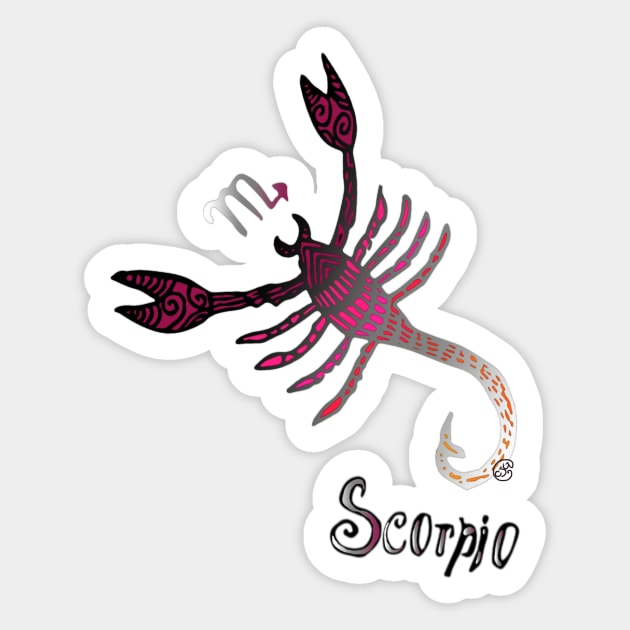Scorpio Sticker by charleyllama